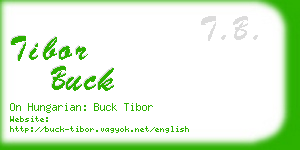 tibor buck business card